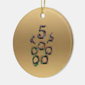 クリスマスの装飾の第5及び第6日 セラミックオーナメント (左)