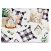 クリスマスの装飾ノーム ラージペーパーバッグ (正面)