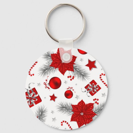 クリスマスの装飾パターン キーホルダー (正面)