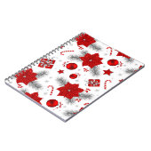 クリスマスの装飾パターン ノートブック (左側)