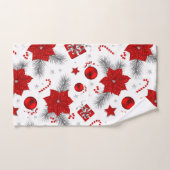 クリスマスの装飾パターン バスタオルセット (ハンドタオル)