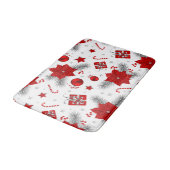 クリスマスの装飾パターン バスマット (アングル)