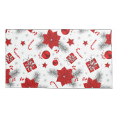 クリスマスの装飾パターン 枕カバー (裏面-左)