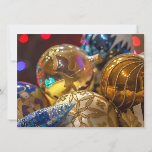 クリスマスの装飾品 シーズンカード (正面)