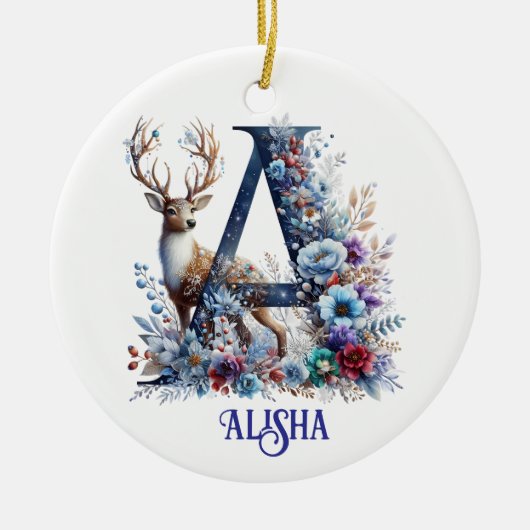 クリスマスの装飾品 セラミックオーナメント (正面)