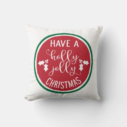 クリスマスの装飾用クッションを持すてきっている クッション (正面)