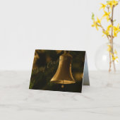 クリスマスの装飾用ベル カード (黄色い花)