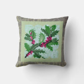 クリスマスの装飾者の枕 クッション (裏面)