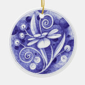 クリスマスの装飾2 セラミックオーナメント (正面)