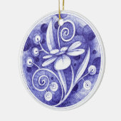 クリスマスの装飾2 セラミックオーナメント (左)