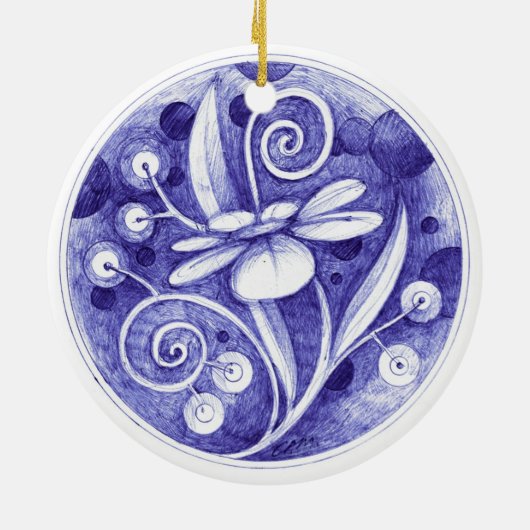 クリスマスの装飾2 セラミックオーナメント (裏面)