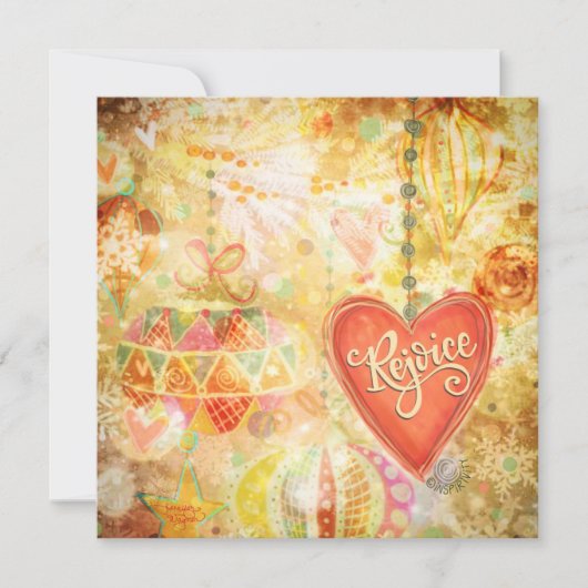 クリスマスの装飾 オーナメント Pretty Inspirivity シーズンカード (正面)