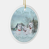 クリスマスの装飾 セラミックオーナメント (右)