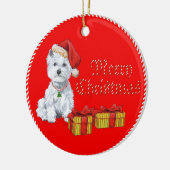 クリスマスの装飾 セラミックオーナメント (左)