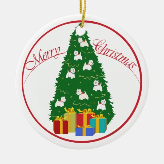 クリスマスの装飾 セラミックオーナメント (正面)