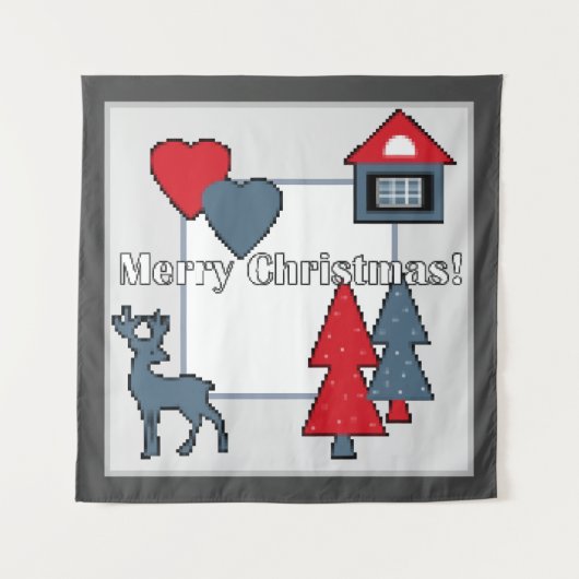 クリスマスの装飾 タペストリー (正面)