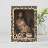 クリスマスの装飾 フォトフレーム ホリデー カード (スタンド正面)