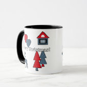 クリスマスの装飾 マグカップ (正面左)