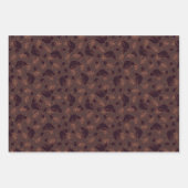 クリスマスの装飾、星、コーン、鳥 ラッピングペーパーシート (正面2)