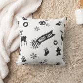 クリスマスの要素 クッション (ブランケット)