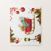 クリスマスの要素 ジグソーパズル (縦)