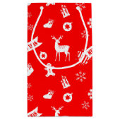 クリスマスの要素 スモールペーパーバッグ (裏面)