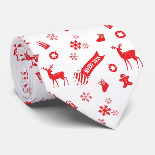 クリスマスの要素 ネクタイ (ロール)
