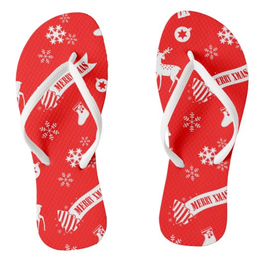 クリスマスの要素 ビーチサンダル (ソール)