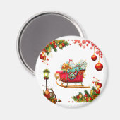 クリスマスの要素 マグネット (正面/裏面)