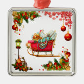 クリスマスの要素 メタルオーナメント (正面)