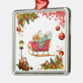 クリスマスの要素 メタルオーナメント (左)