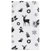 クリスマスの要素 – 厳粛 スモールペーパーバッグ (裏面)