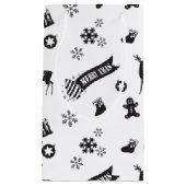 クリスマスの要素 – 厳粛 スモールペーパーバッグ (正面)