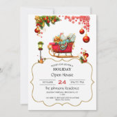 クリスマスの要素 招待状 (正面)