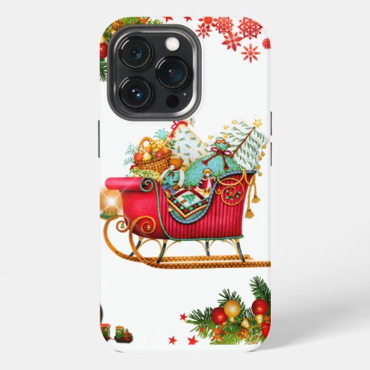 クリスマスの要素 iPhoneケース (裏面)