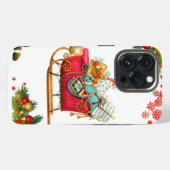 クリスマスの要素 iPhoneケース (裏面横)