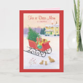 クリスマスの親愛なるお母さんのため シーズンカード (正面)