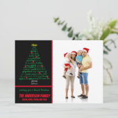 クリスマスの言葉の木 -- クリスマスカード 招待状 (スタンド正面)