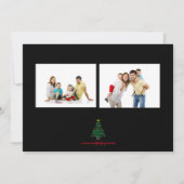 クリスマスの言葉の木 -- クリスマスカード 招待状 (裏面)