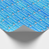 クリスマスの言葉の芸術に触れてほしい ラッピングペーパー (角)