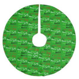 クリスマスの言葉 ブラッシュドポリエステルツリースカート