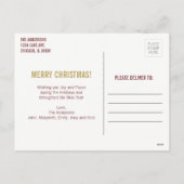 クリスマスの言葉 ホリデー ポストカード (裏面)