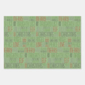 クリスマスの言葉 ラッピングペーパーシート (正面2)