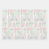 クリスマスの言葉 ラッピングペーパーシート (正面)