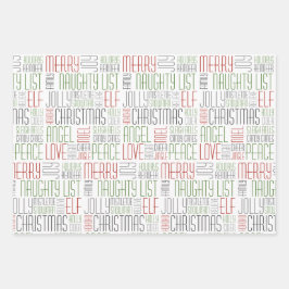 クリスマスの言葉 ラッピングペーパーシート