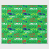 クリスマスの言葉 ラッピングペーパー (フラット)