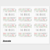 クリスマスの言葉 – Holidayzfordayz スクエアシール (シート)