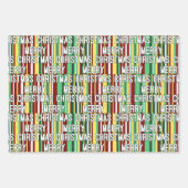 クリスマスの言語 ラッピングペーパーシート (正面)