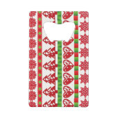 クリスマスの記号 クレジットカード栓抜き (正面)