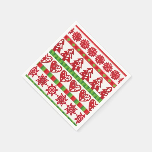 クリスマスの記号 スタンダードカクテルナプキン (角)